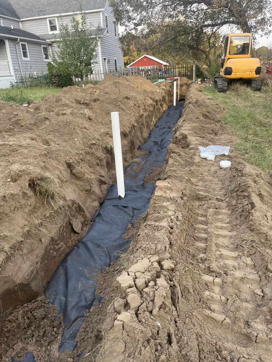 French Drain Installation La Crosse Wisconsin